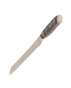 Challah Knife with Resin Shell-Inspired Handle