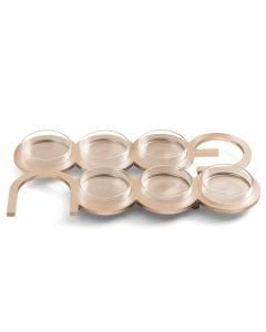 Champagne Pesach Seder Plate by Arik Weiss: Long