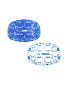 Choice of Floral Polymer Seder Plate