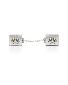 Sterling Silver Crown Tallit Clips by Avi Nadav