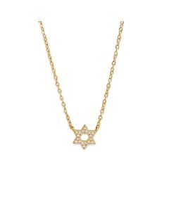 Crystal Star of David Necklace by Shlomit Ofir