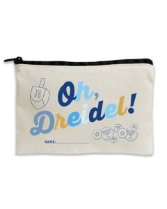 Customizable Dreidel Pouch and Dreidel Game Kit by Jenny Rozbruch