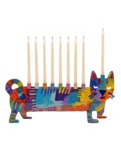 Double Sided Cat Menorah