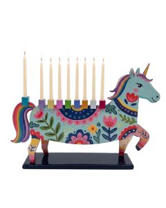 Double Sided Unicorn Menorah
