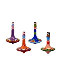 Russian Folk Art Painted Dreidel