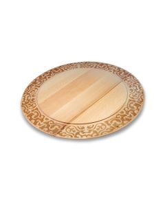 "Dressed in Wood" Round Challah Board by Alessi