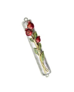 Enamel Pomegranate Mezuzah