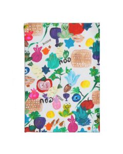 Everything Passover Kitchen Tea Towel by Arielle Zorger