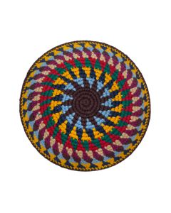 Fair Trade Knit Kippah by Mayan Hands: Multicolor
