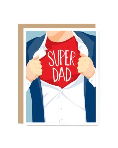 Father's Day Notecard: Super Dad