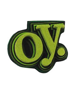 Felt Oy Brooch by Danielle Gori-Montanelli: Lime