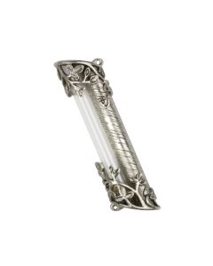 Flower Blossom Wedding Mezuzah with Space for Smash Glass Shards