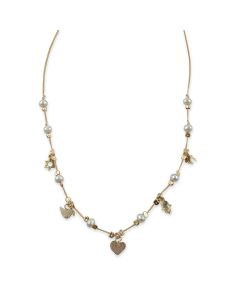 Jewish Charm Necklace with Freshwater Pearls
