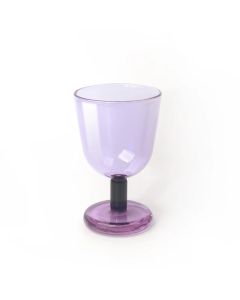 Glass Blush Buttercup Kiddush Cup by Tchotchke