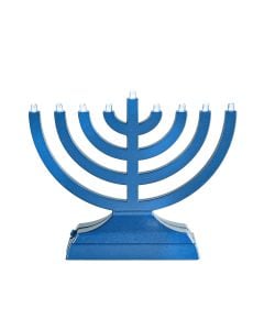 Go Menorah: Metallic Blue
