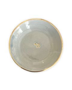 Grey Ceramic Chai Trinket Dish by Nina Bönnelyche