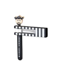 Black and White Wooden Haman Grogger
