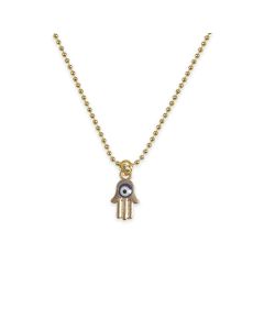 Hamsa with Evil Eye Necklace by Little Miss Zoe
