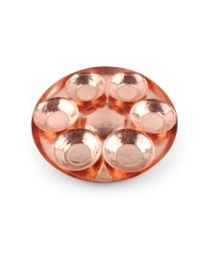 Hand Finished Copper Seder Plate by Sage Reynolds