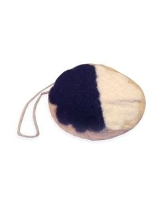 Handmade Felt Black and White Cookie Ornament