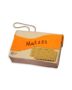Handmade Felt Box of Matzos Ornament