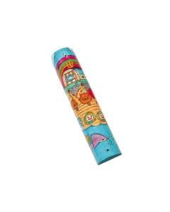 Handpainted Wooden Noah's Ark Mezuzah by Yair Emanuel