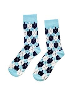Hanukkah Dreidel Argyle Socks
