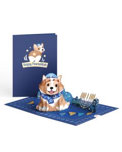 Hanukkah Notecard: 3D Pop-up Dog