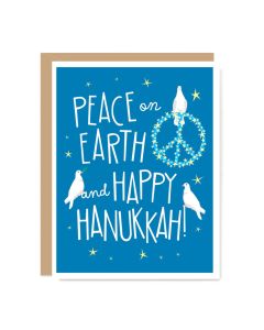 Hanukkah Notecard: Peace on Earth