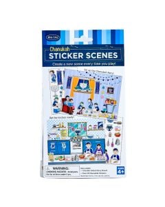Hanukkah Scenes with Reusable Stickers