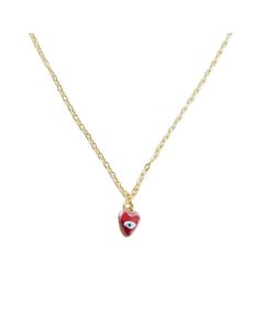 Heart with Evil Eye Necklace by Susan Alexandra