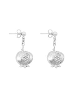 Hidden Star of David Pomegranate Earrings by Flor Aviv