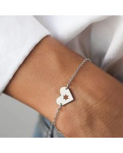 Israel at Heart Chain Bracelet by Shlomit Ofir