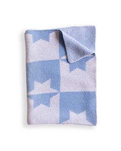 Jewish Heritage Baby Blanket by Adara Rituals: Blue