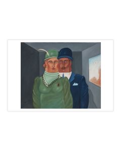 Jewish Museum Postcard: The Beautiful Couple by Benjamin Levy