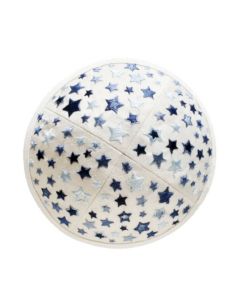 Blue Stars Kippah by Yair Emanuel