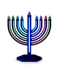 LED Colorwave Menorah with Multiple Color Options