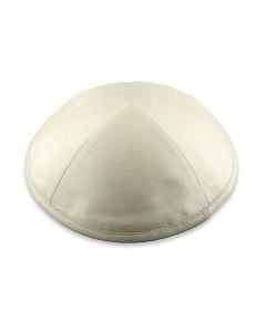 Light Ivory Silk Kippah by Talled di Seta