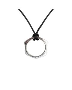Light of David Convertible Necklace and Ring by Lisa Motro: Sterling Silver