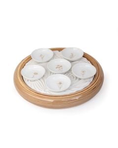 Limited Edition Festival of Spring Seder Plate by Guy Zagursky of SIDDUR