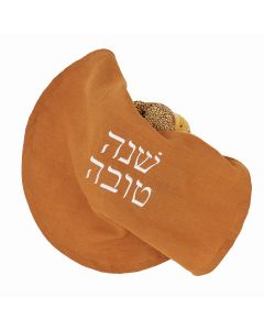 Linen Rosh Hashanah Challah Cover by Oneg: Cinnamon
