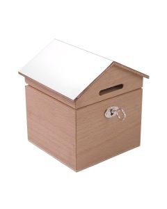 Locking House Tzedakah Box by Pampaloni