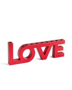 Love Menorah by the Israel Museum: Red
