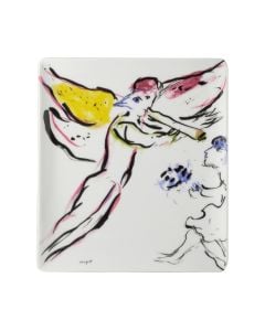 Marc Chagall Sketch for Red Angel Plate by Bernardaud