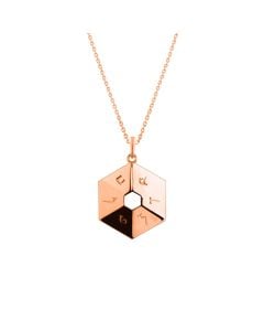 Mazel Tov Meets Star of David Necklace by Jeweria: Rose Gold