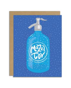 Mazel Tov Notecard: Let's Seltzerbrate