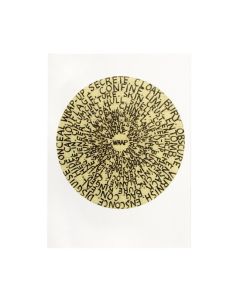 Mel Bochner Postcard: Portrait of Eva Hesse