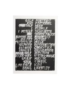 Mel Bochner Postcard: Self/Portrait
