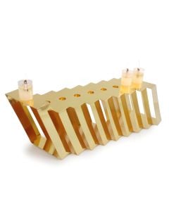 Gold Coated Menorah by Mickala Design