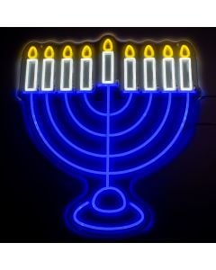 Menorah LED Neon Sign